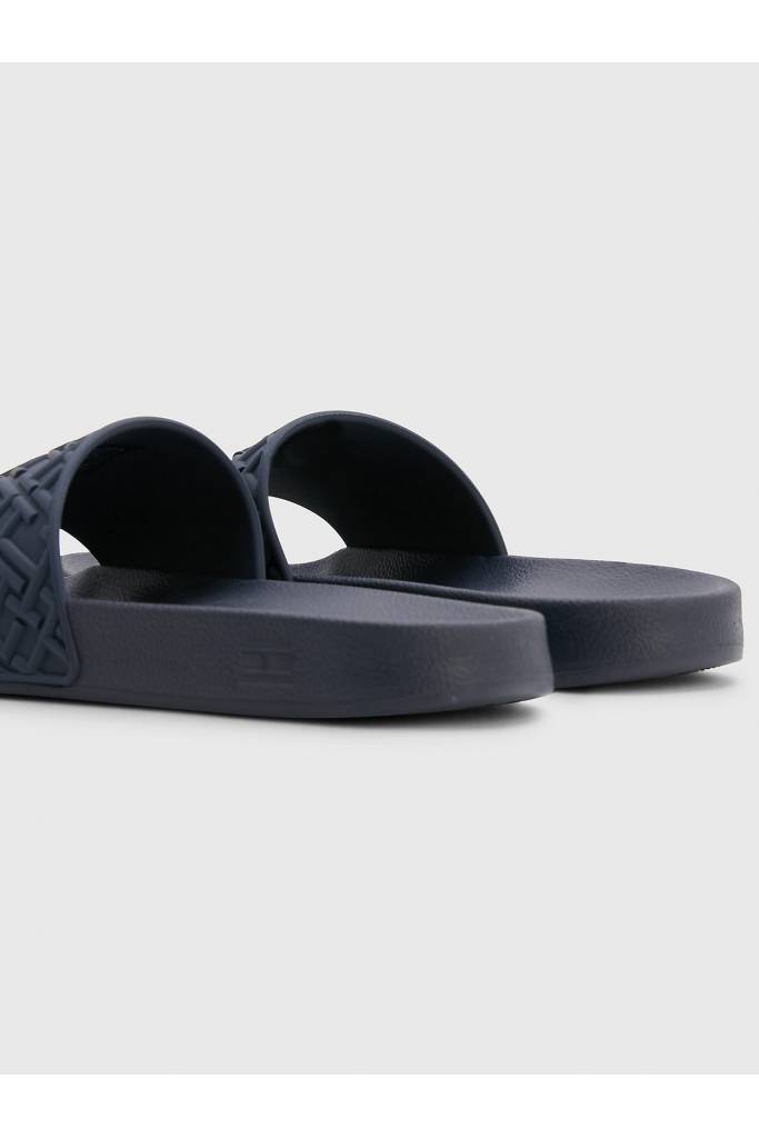 Tył damskie klapki monogram slide tommy hilfiger FW0FW06987 Tył damskie klapki monogram slide tommy hilfiger FW0FW06987