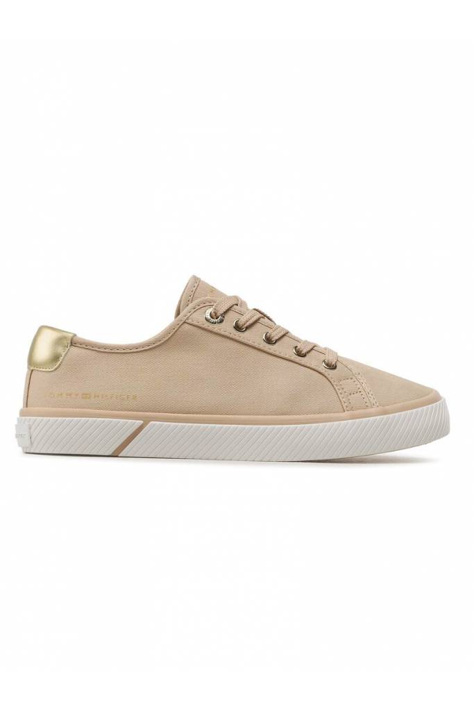 Damskie trampki materiałowe lace up vulc tommy hilfiger FW0FW06957