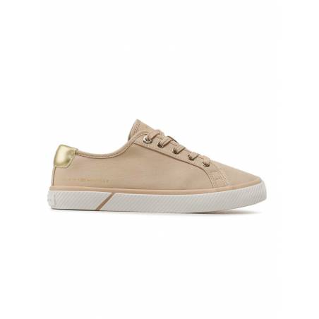 Damskie trampki materiałowe lace up vulc tommy hilfiger FW0FW06957