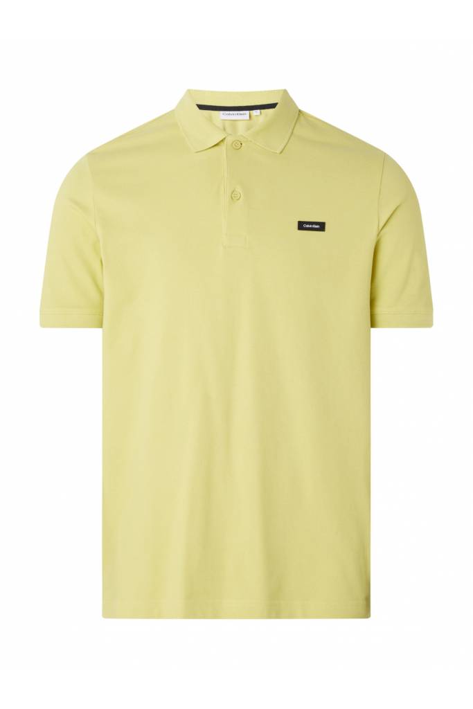 Detal 2 męskie polo stretch pique button calvin klein K10K111196 Detal 2 męskie polo stretch pique button calvin klein K10K111196