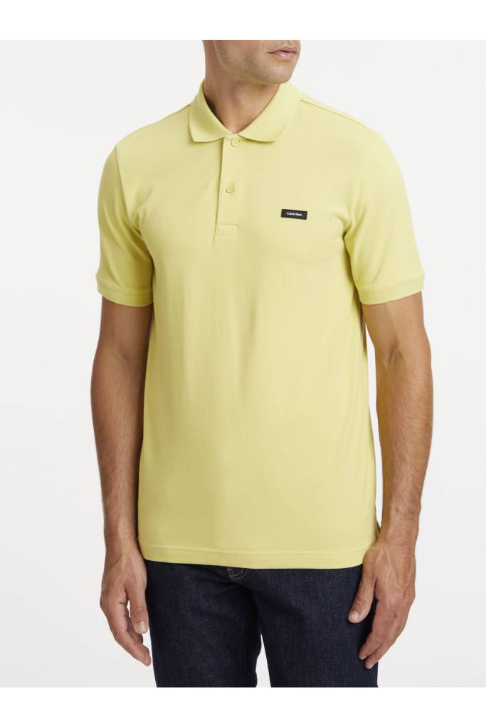 Detal 4 męskie polo stretch pique button calvin klein K10K111196 Detal 4 męskie polo stretch pique button calvin klein K10K111196