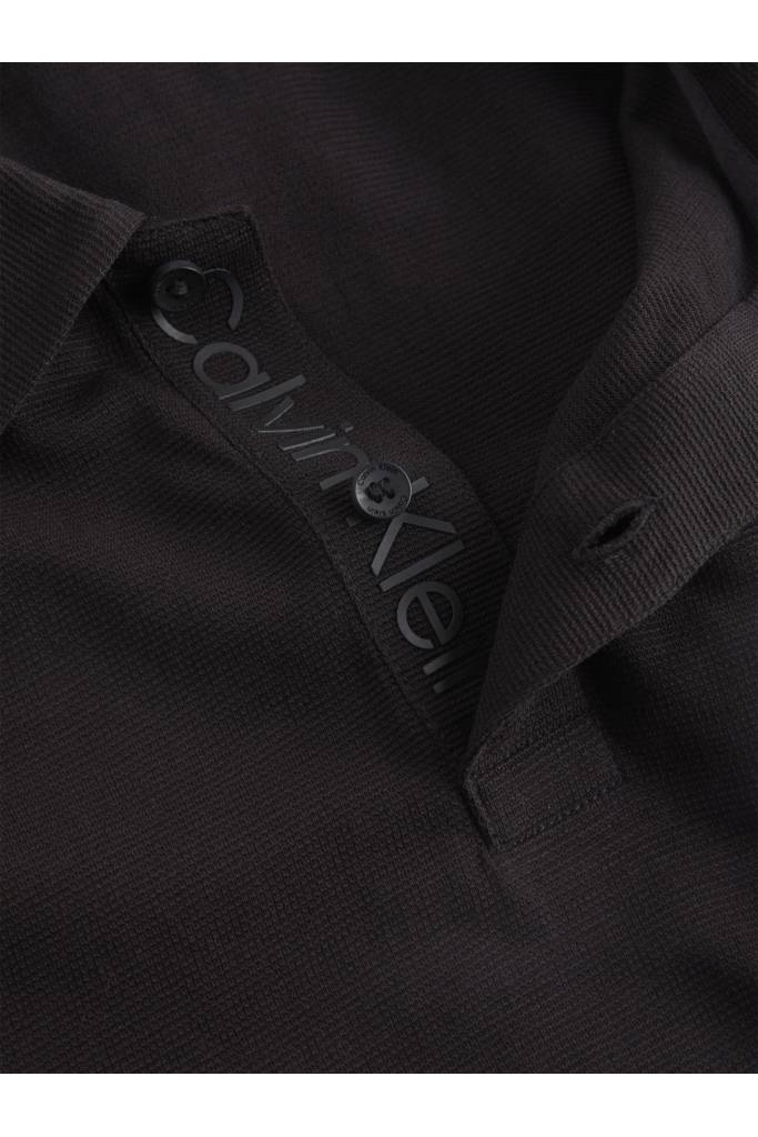 Detal stylizacja męskie polo soft ottoman logo calvin klein K10K111186 Detal stylizacja męskie polo soft ottoman logo calvin klein K10K111186