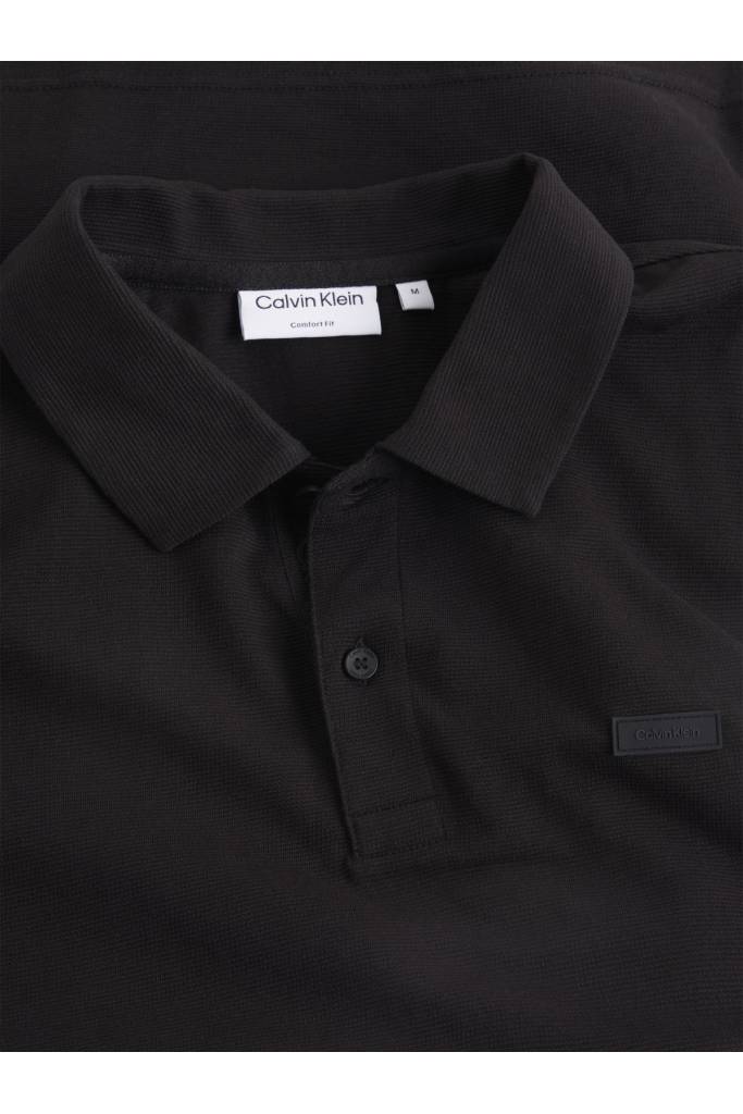 Przód męskie polo soft ottoman logo calvin klein K10K111186 Przód męskie polo soft ottoman logo calvin klein K10K111186