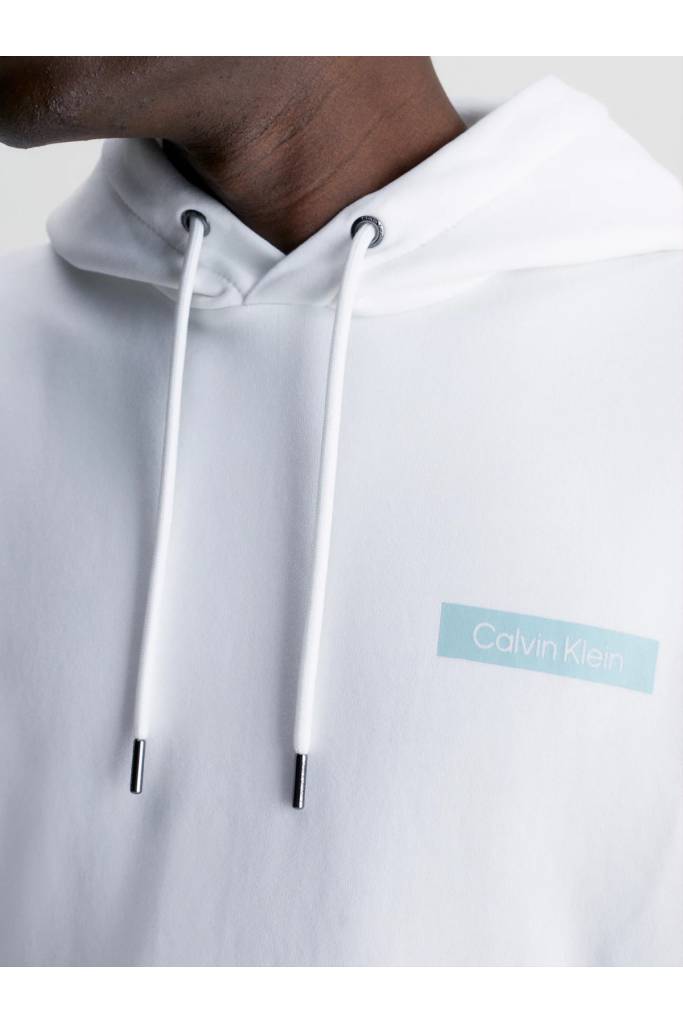Detal stylizacja męska bluza z kapturem matte back logo calvin klein K10K111343 Detal stylizacja męska bluza z kapturem matte back logo calvin klein K10K111343