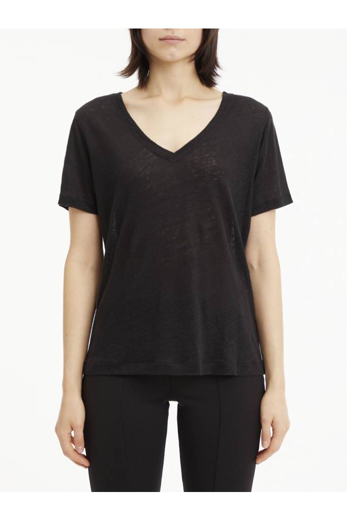Detal 4 damski t-shirt lniany calvin klein K20K205551 Detal 4 damski t-shirt lniany calvin klein K20K205551