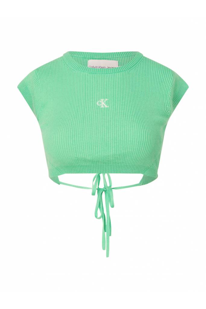 Damski top open back tied knitted calvin klein jeans J20J220709