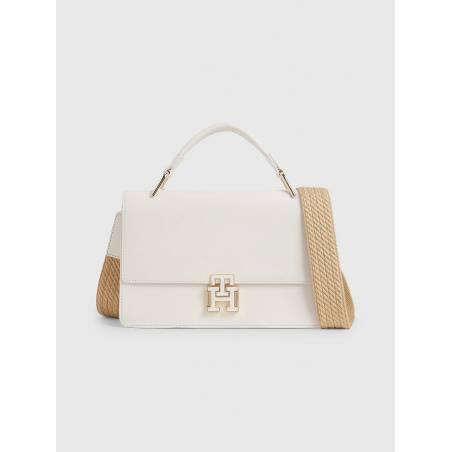 Skórzana damska torebka na ramię pushlock tommy hilfiger AW0AW14449