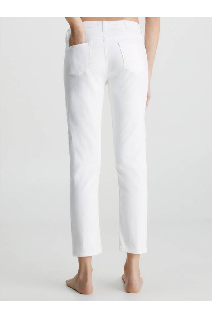 Tył damskie jeansy slim ankle mid rise calvin klein K20K205159