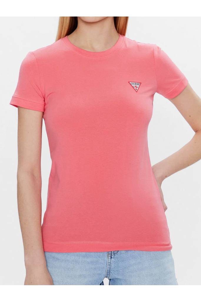 Detal 8 damski t-shirt basic mini logo guess W2YI44 J1311