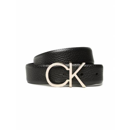 Skórzany damski pasek re-lock logo calvin klein K60K610413