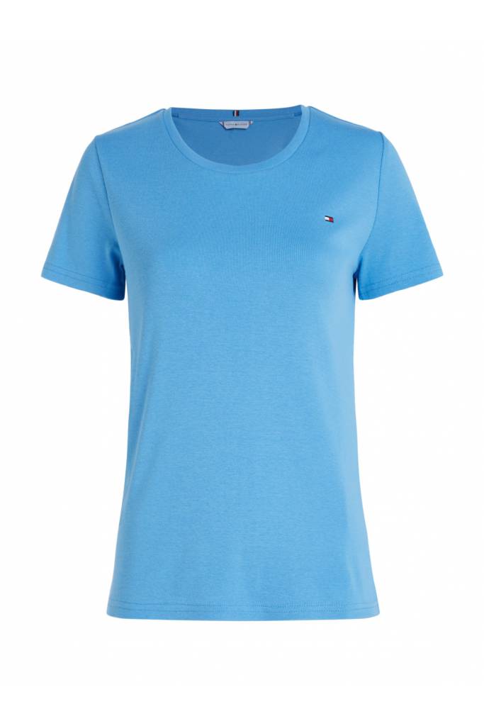 Tył damski t-shirt bawełniany cody tommy hilfiger WW0WW37882 Tył damski t-shirt bawełniany cody tommy hilfiger WW0WW37882