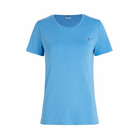 Tył damski t-shirt bawełniany cody tommy hilfiger WW0WW37882