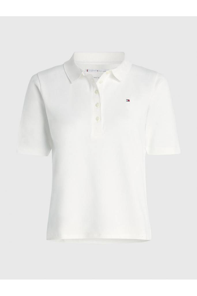 Detal 2 damskie polo 1985 reg pique tommy hilfiger WW0WW37820 Detal 2 damskie polo 1985 reg pique tommy hilfiger WW0WW37820
