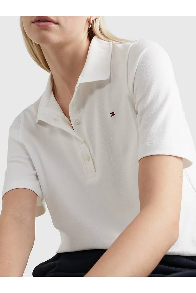 Detal 3 damskie polo 1985 reg pique tommy hilfiger WW0WW37820 Detal 3 damskie polo 1985 reg pique tommy hilfiger WW0WW37820