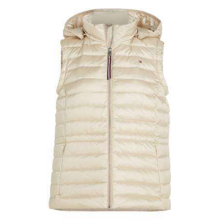 Damska kamizelka puchowa z odpinanym kapturem feminine tommy hilfiger WW0WW37265