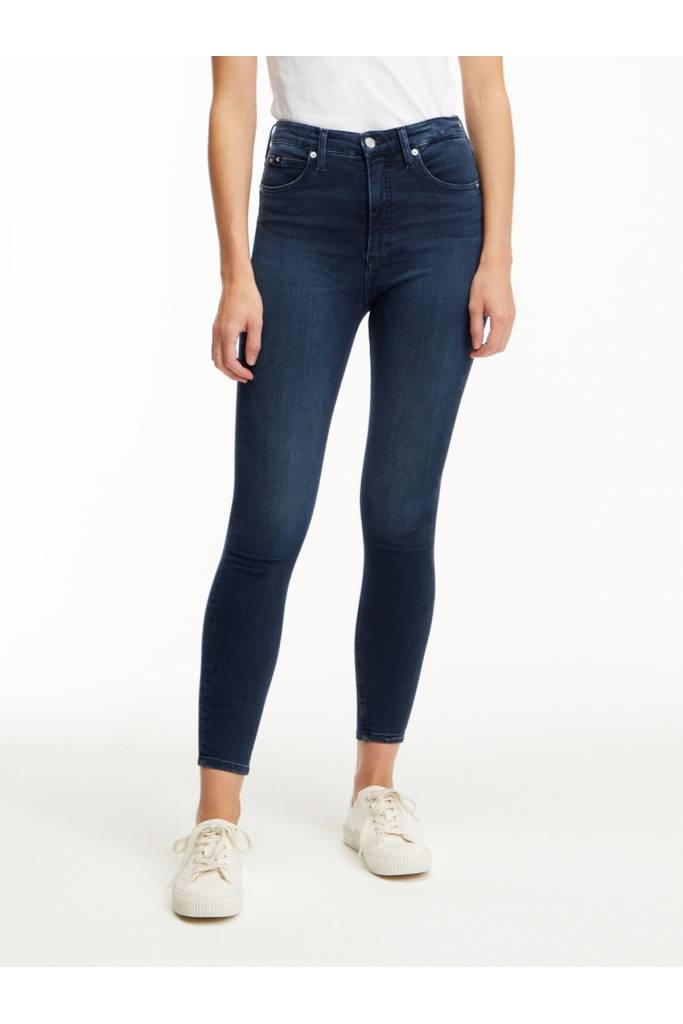 Przód damskie spodnie jeansowe calvin klein jeans J20J221586