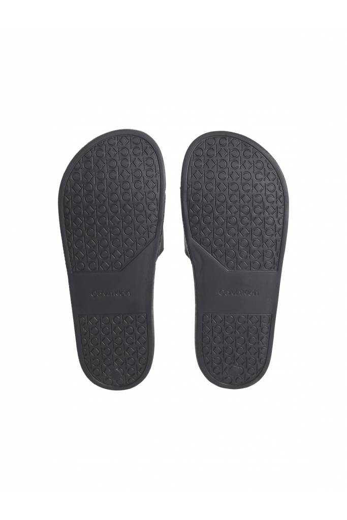 Detal 4 damskie klapki satynowe pool slide calvin klein HW0HW01508