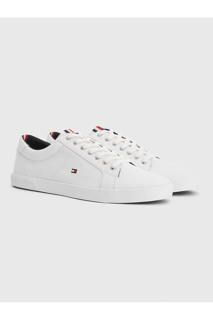 Przód męskie trampki iconic long lace tommy hilfiger FM0FM01536