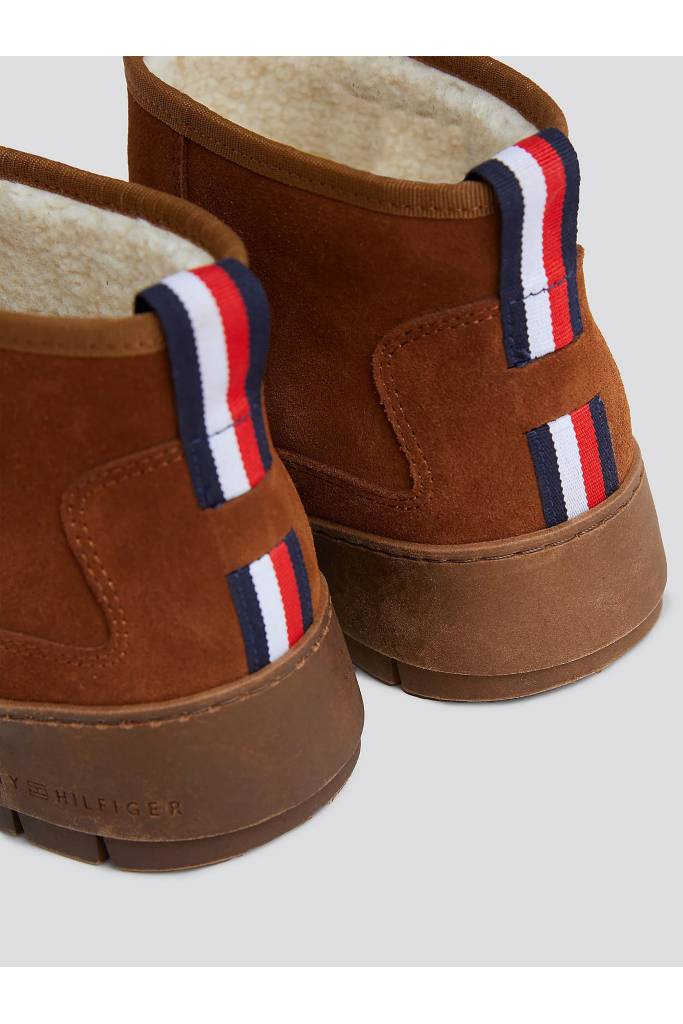 Detal stylizacja damskie śniegowce cool suede tommy hilfiger FW0FW07662