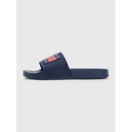 Damskie klapki flag pool sld ess tommy jeans EN0EN02115