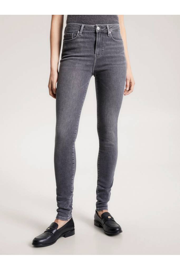 Przód damskie jeansy harlem skinny tommy hilfiger WW0WW39608