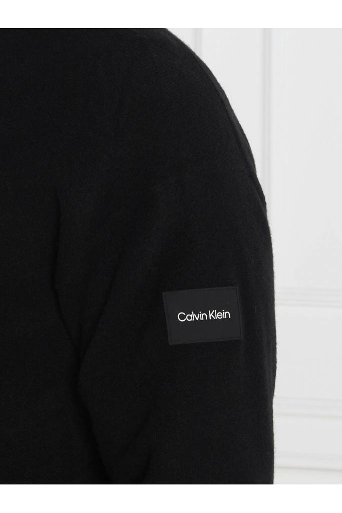 Detal stylizacja męski sweter z dodatkiem wełny calvin klein K10K111960