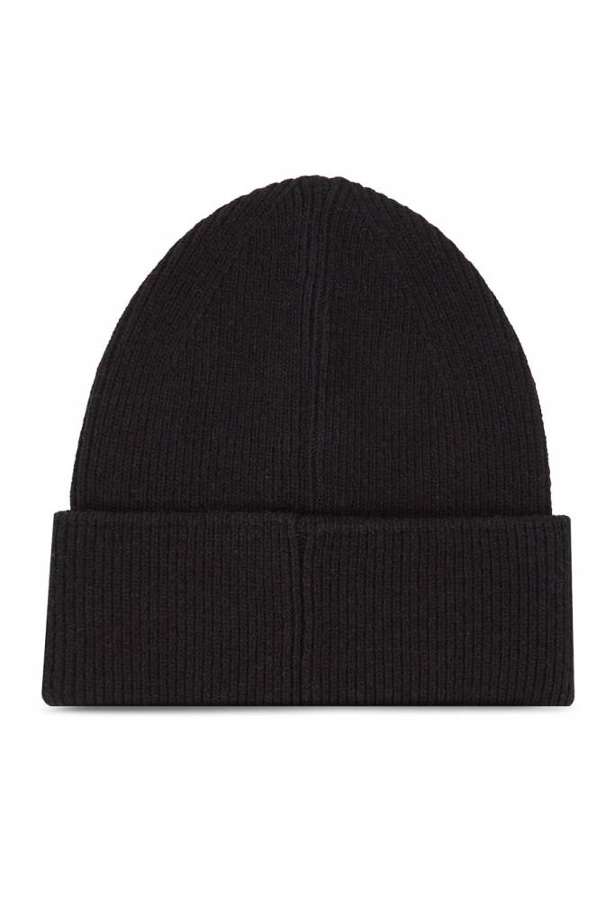 Detal 2 męska wełniana czapka leather patch docker beanie calvin klein K50K510978