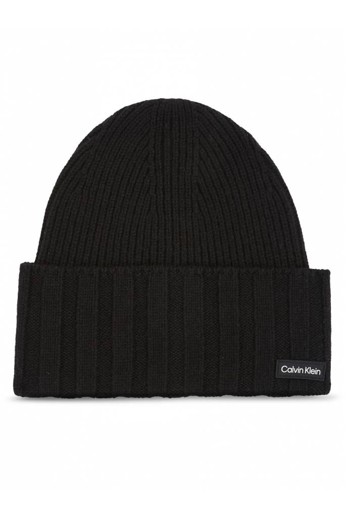 Tył męska czapka zimowa elevated rib beanie calvin klein K50K510985