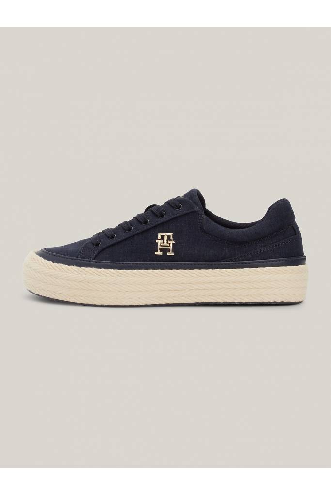 Damskie sneakersy vulc linen tommy hilfiger FW0FW07673