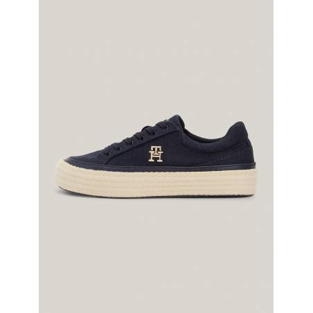 Damskie sneakersy vulc linen tommy hilfiger FW0FW07673