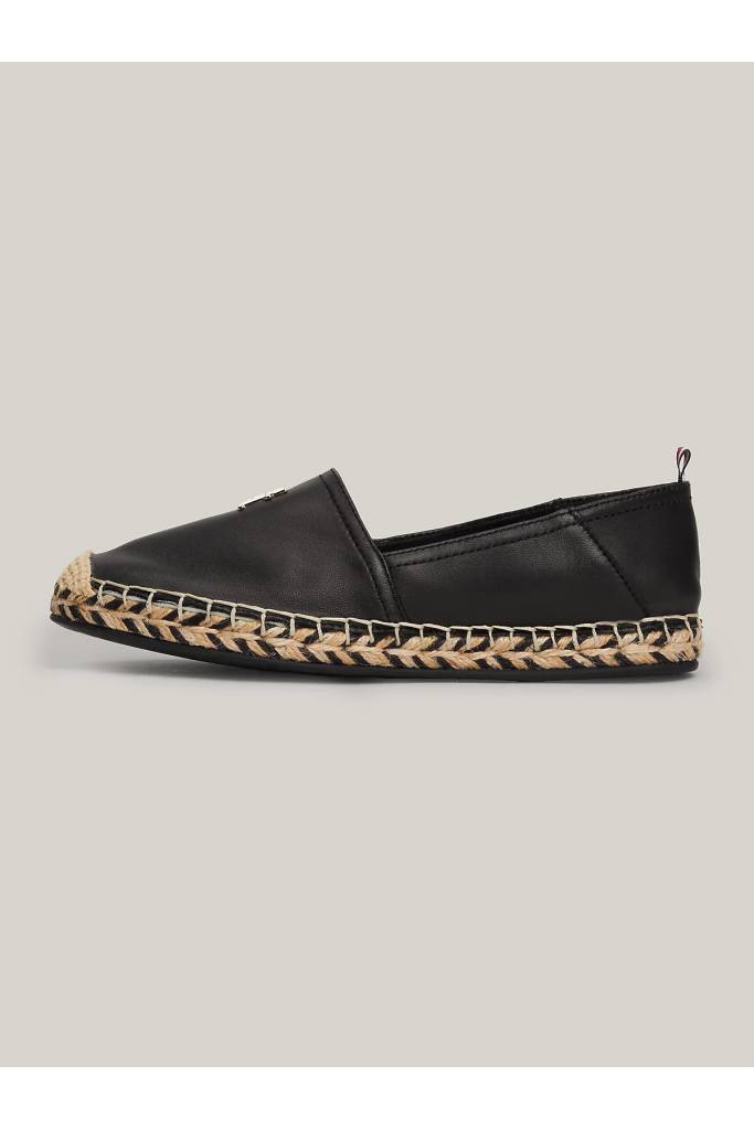 Damskie espadryle skórzane flat tommy hilfiger FW0FW07720