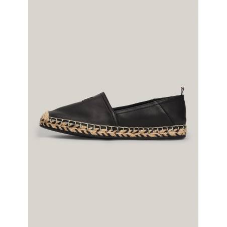 Damskie espadryle skórzane flat tommy hilfiger FW0FW07720