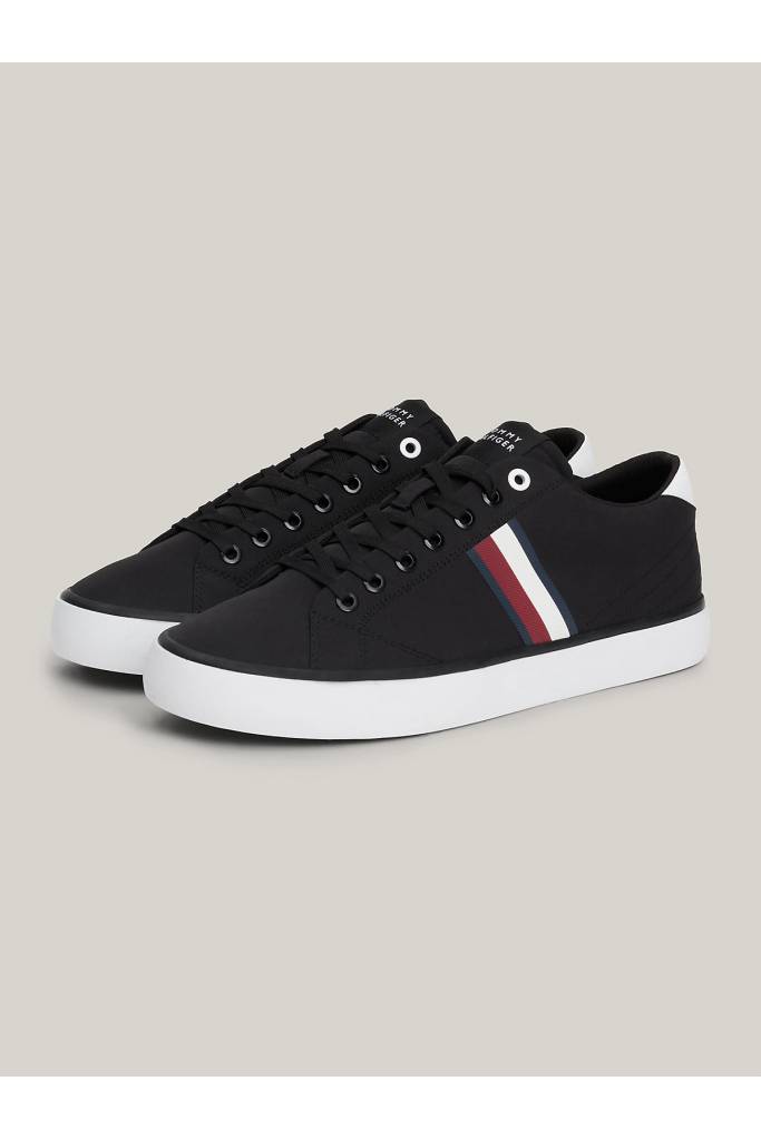 Przód męskie sneakersy vulc low stripes mesh tommy hilfiger FM0FM04946