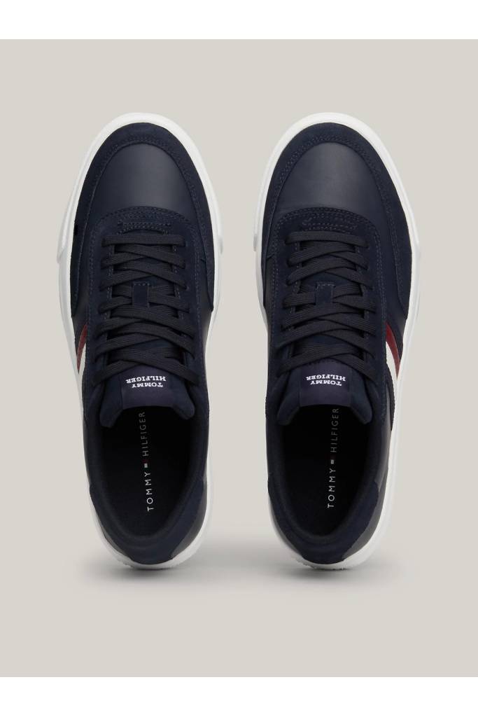 Detal 2 męskie sneakersy skórzane cupset rwb tommy hilfiger FM0FM04975