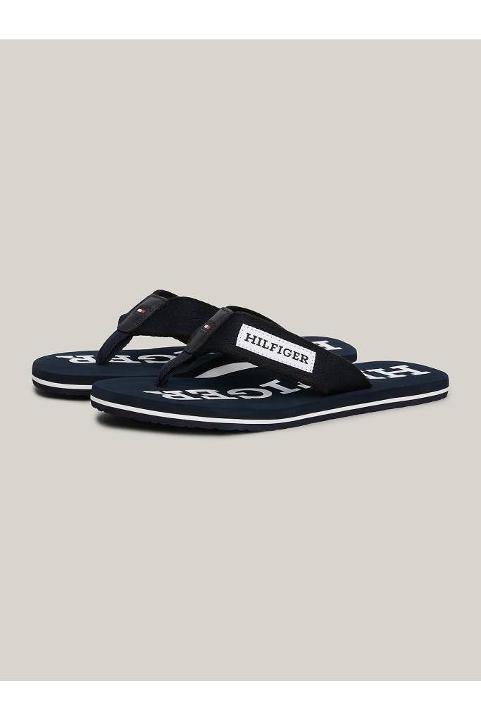 Przód męskie japonki patch beach tommy hilfiger FM0FM05024