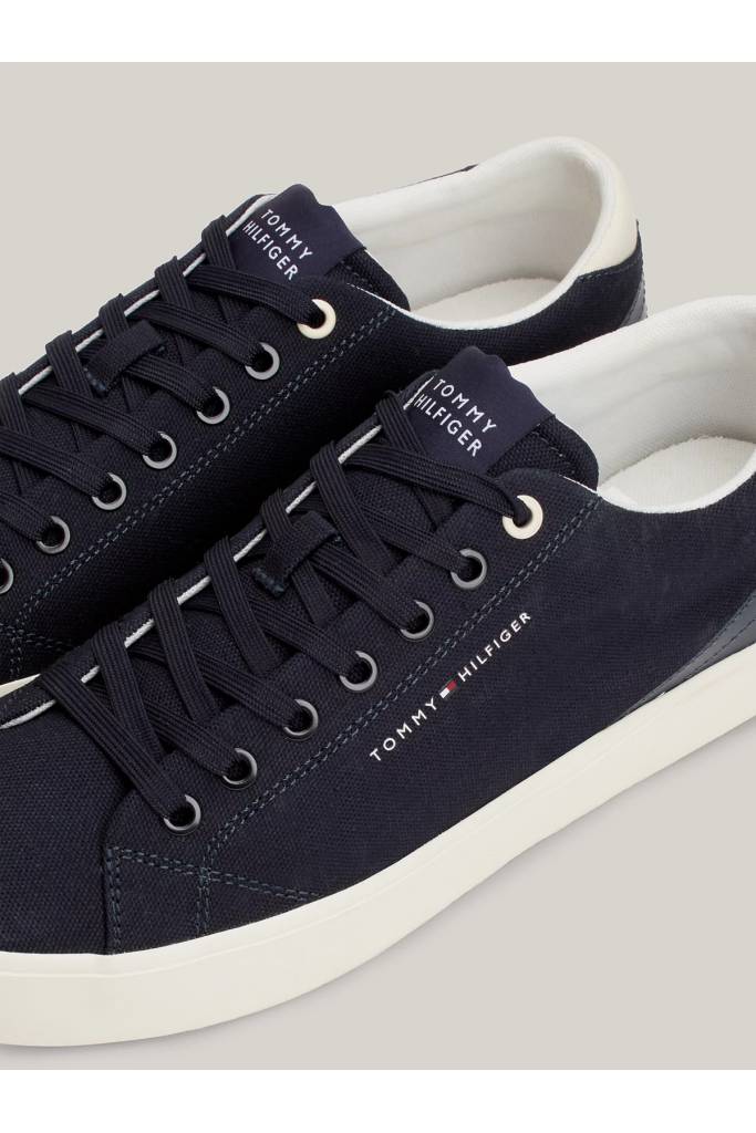 Detal stylizacja męskie trampki vulc low summer cvs tommy hilfiger FM0FM05056