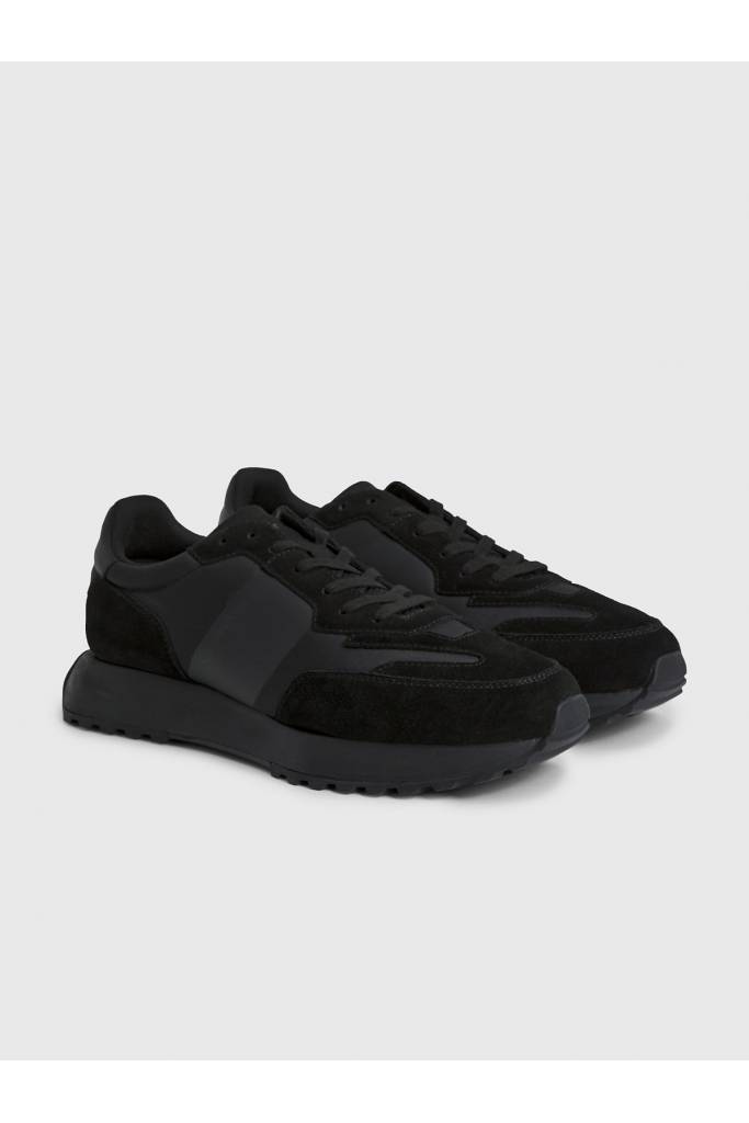 Przód męskie sneakersy low top lace up mix calvin klein HM0HM00497