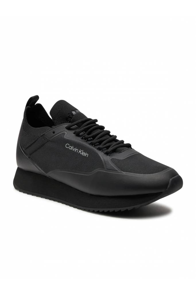 Przód męskie sneakersy low top lace up nylon calvin klein HM0HM00921