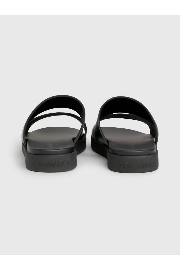 Tył męskie klapki double strap calvin klein HM0HM01414