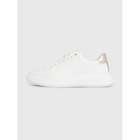 Damskie sneakersy cupsole lace up leather calvin klein HW0HW01987