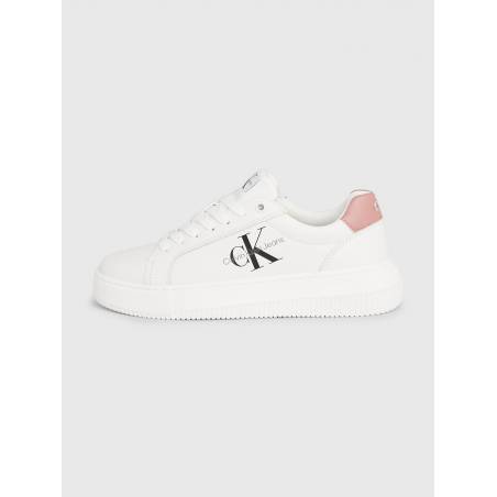 Damskie skórzane sneakersy chunky cupsole mono calvin klein jeans YW0YW00823