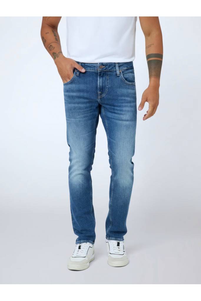 Przód męskie jeansy skinny miami guess M2YAN1 D4Q42