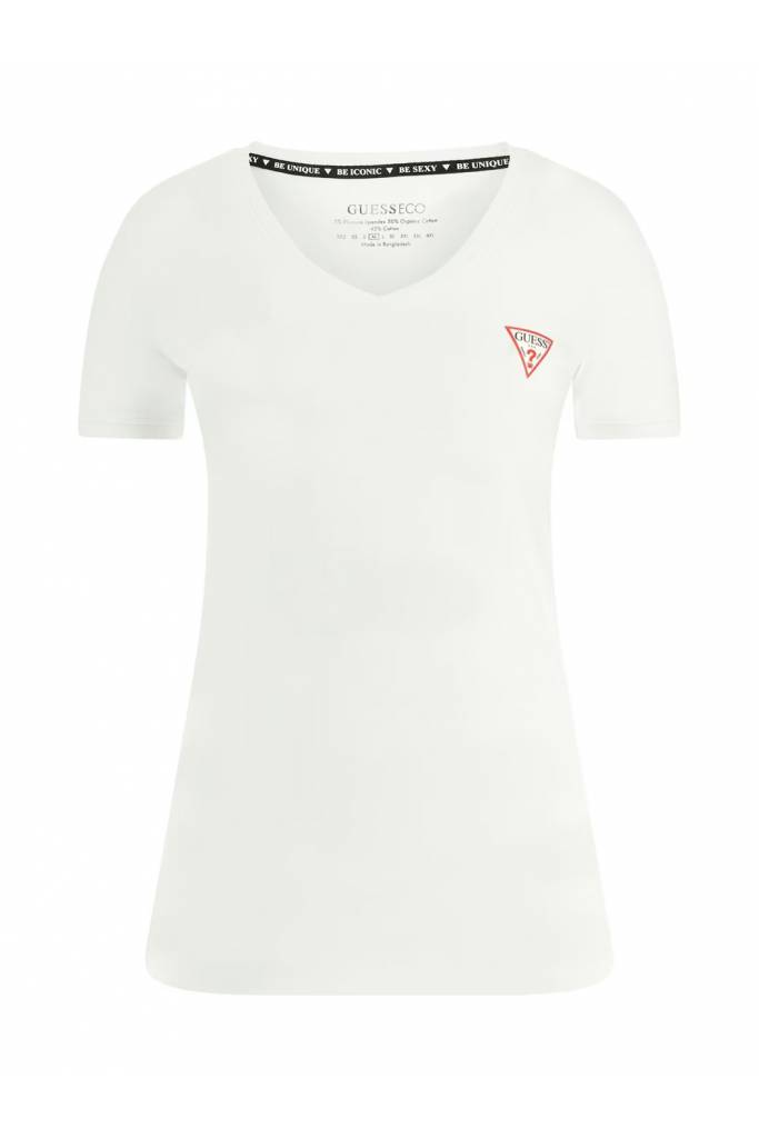 Damski t-shirt w serek mini triangle guess W2YI45 J1314