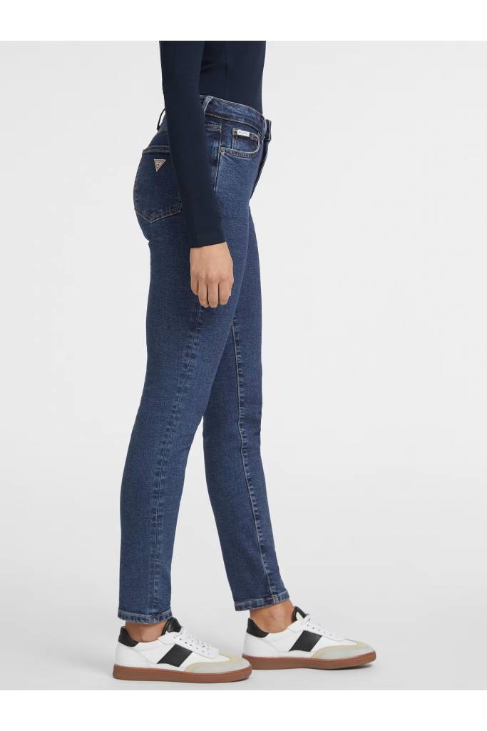 Detal stylizacja damskie jeansy g05 high rise skinny guess jeans W4YA92 D5CB2