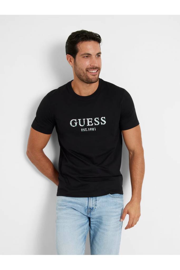 Detal 4 męski t-shirt iridescent guess M4YI38 J1314