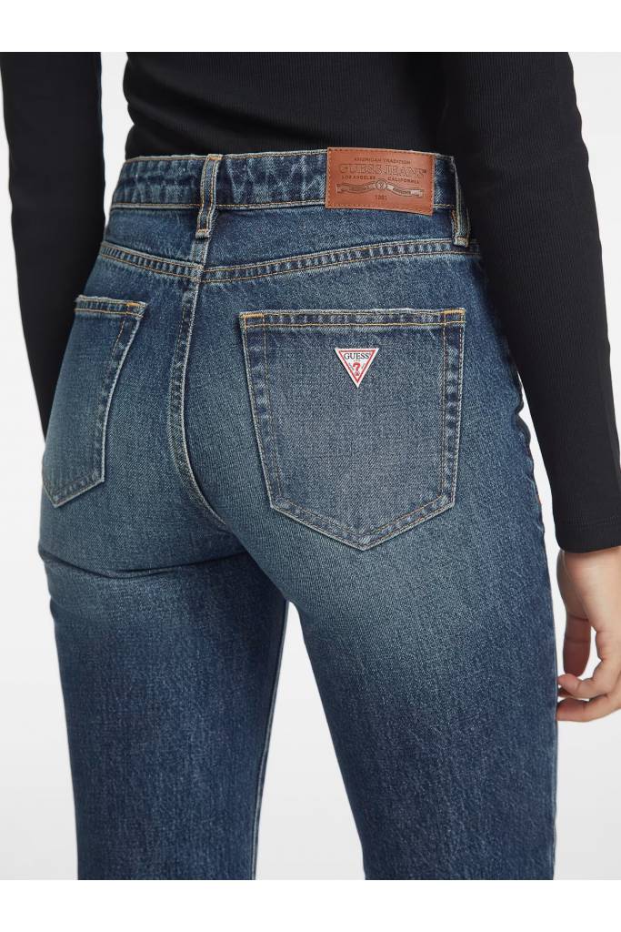 Detal 3 damskie jeansy g08 mid rise straight guess jeans W4YA98 D5FC1