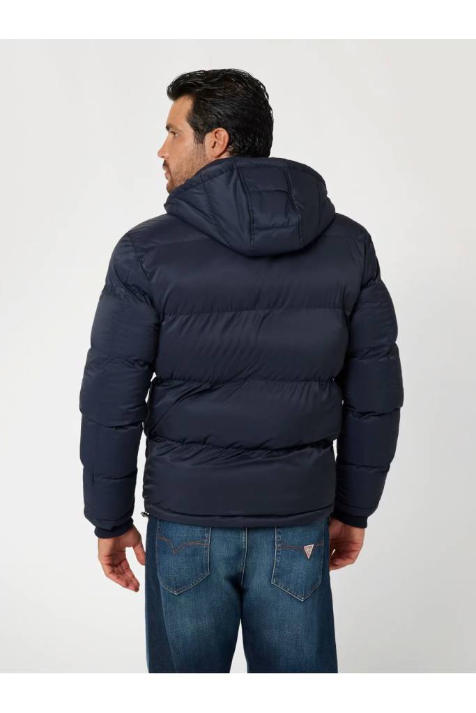 Tył męska kurtka puchowa stretch puffa guess M4BL21 WGJ42