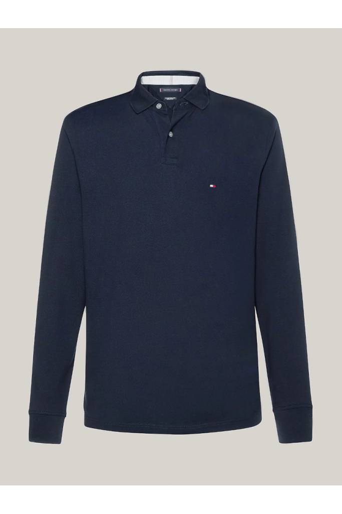 Męskie polo z długim rękawem 1985 regular tommy hilfiger MW0MW20183