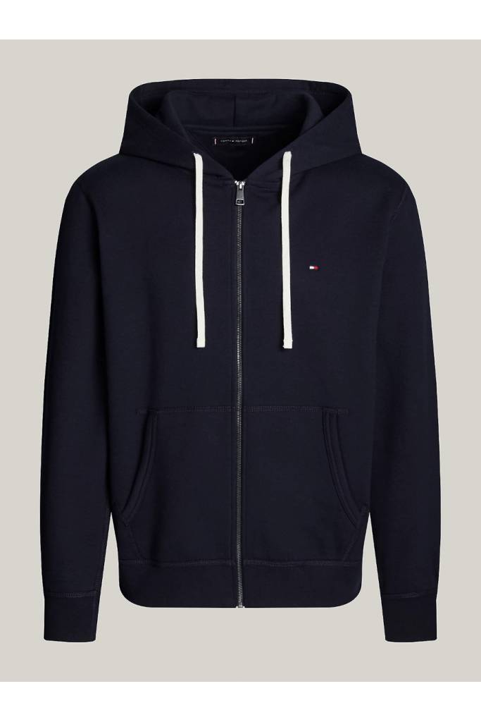 Detal 2 męska bluza z kapturem essential fleece zip through tommy hilfiger MW0MW37234