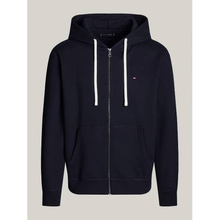 Detal 2 męska bluza z kapturem essential fleece zip through tommy hilfiger MW0MW37234